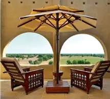  ??  ?? An Aalishan suite on the ground floor of Mihir Garh comes with a plunge pool and a courtyard. Right: The suites on the first floor are called Shandaar and feature private terraces.