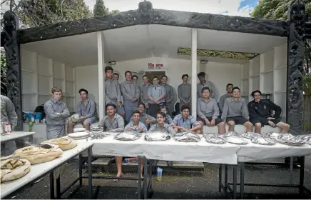  ?? PHOTOS: GRANT MATTHEW/STUFF ?? Hangi prepared for New Plymouth Boys High School Year 11, 12 and 13 Te Reo Maori students.