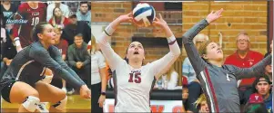  ?? VCSU photo ?? VCSU’s JayCee Richter, Sadie Hansen and Bailey Nelson earned NSAA Player of the Week awards.