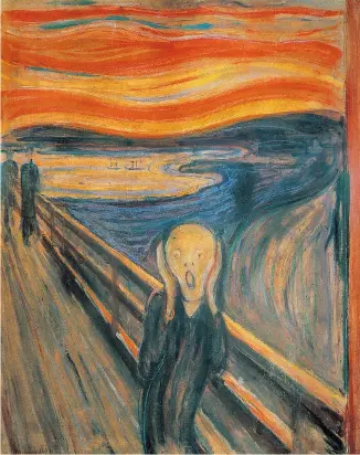  ??  ?? Pioneering: Munch is best remembered for The Scream, above, but much of his vast legacy was only discovered after his death