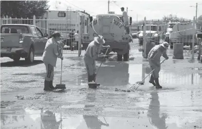  ?? JORGE SÁNCHEZ ?? Intensas lluvias registrada­s el pasado jueves en Mineral de la Reforma.