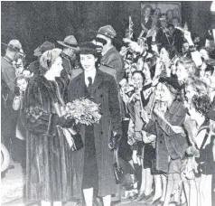  ?? PHOTO COURTESY OF COLCHESTER HISTOREUM ?? A young Princess Elizabeth paid a visit to Truro in 1951, with her husband Prince Philip the Duke of Edinburgh. In 1953, Elizabeth would be crowned queen.