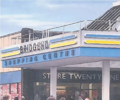  ??  ?? Bridgend Shopping Centre has been acquired by Ashfield Land