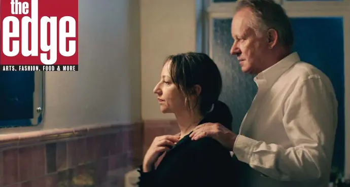  ??  ?? SCARY TIME: Andrea Braein Hovig and Stellan Skarsgard play a couple dealing with a devastatin­g diagnosis in ‘Hope.’