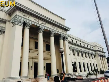  ??  ?? The National Museum of Fine Arts is located at Padre Burgos Avenue, Manila