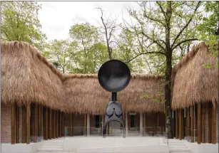  ?? ?? Simone Leigh recreates a west African building in the American pavilion