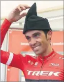  ??  ?? DOBLETE. Contador se convirtió en el único en repetir triunfo en el Angliru: ya se impuso en 2008.