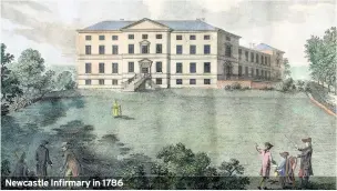  ??  ?? Newcastle Infirmary in 1786