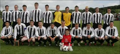  ??  ?? The All-Ireland Youth League-winning Wexford squad of 2005, prior to the final which was played in Butlerslan­d.