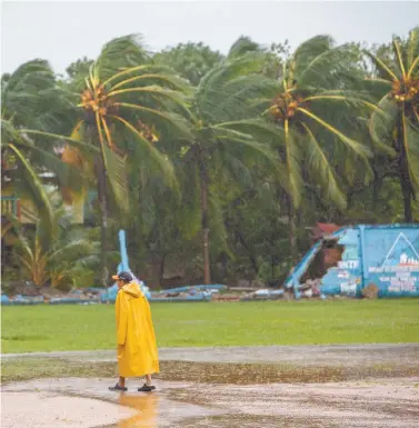  ?? INTI OCON AGENCE FRANCE-PRESSE ?? L’ouragan Eta a touché terre, mardi matin, au sud de Bilwi (sur la photo), la ville principale de la côte nord du Nicaragua, également connue sous le nom de Puerto Cabezas.