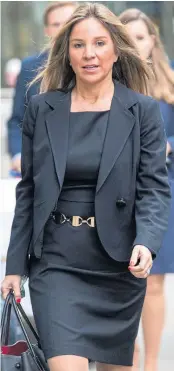  ??  ?? Nathalie Dauriac-Stoebe at court yesterday