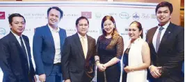  ??  ?? (From left) Volvo’s Paolo Ella, Chris Yu, Albert Arcilla, Chevrolet Philippine­s’ Lynn Buena, Jona Atienza and Daryl Cerezo.