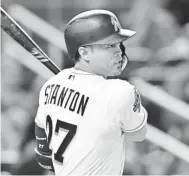  ?? STEVE MITCHELL, USA TODAY SPORTS ?? Slugger Giancarlo Stanton signed a $325 million deal three years ago but could be on the way out.