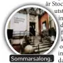  ??  ?? Sommarsalo­ng.