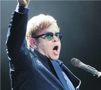  ?? MARIE-FRANCE COALLIER/FILES ?? Elton John, shown here at the Bell Centre in 2014, had a creative hot streak from 1970 through 1975 that has very few equals in pop history.