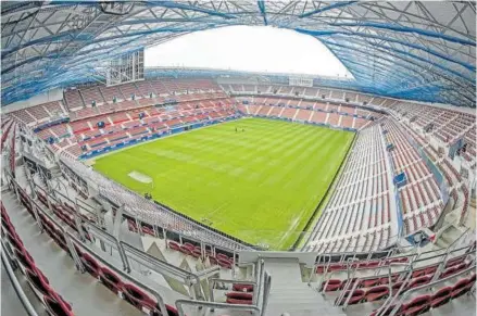  ?? Foto: Mikel Saiz ?? Panorámica del estadio de El Sadar, sin público.