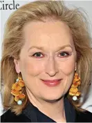  ??  ?? Dinner party: Meryl Streep