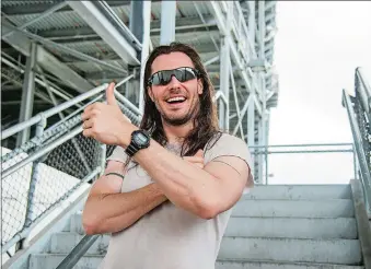  ?? AMY HARRIS/INVISION/AP ?? Andrew W.K. at the Rock On The Range Music Festival.