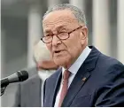  ?? AP ?? Senate Majority Leader Chuck Schumer says Donald Trump’s impeachmen­t trial will provide ‘‘truth and accountabi­lity’’.