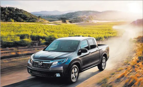  ?? Honda ?? The Ridgeline is designed with innovation­s that will change the way you see a pickup truck.