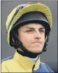  ??  ?? CONNOR BEASLEY: Jockey enjoyed win with Alpha Delphini in Beverley Bullet.