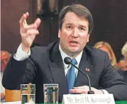  ?? [AP FILE PHOTO] ?? Brett Kavanaugh appears before the Senate Judiciary Committee, April 2004 on Capitol Hill in Washington. Kavanaugh is on President Donald Trump’s list of potential Supreme Court Justice candidates to fill the spot vacated by retiring Justice Anthony...