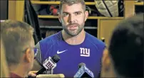  ?? Corey Sipkin ?? SAVE THE DAY: The Giants signed Justin Pugh off the practice squad for the rest of the season after he stepped in and played left tackle on Sunday.