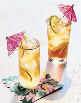  ?? LINDA XIAO/THE NEW YORK TIMES ?? Party like it’s 1985 with a Long Island iced tea.
