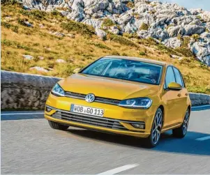  ?? Foto: VW ?? Dynamisch, sportlich und markant: die neuen Golf Modelle.