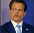  ??  ?? FINANCIER: Scaramucci has been savagely critical of Trump