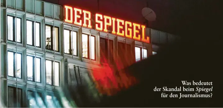  ??  ?? Was bedeutet der Skandal beim Spiegel für den Journalism­us?