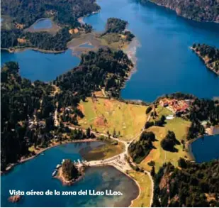  ??  ?? Vista aérea de la zona del LLao LLao.