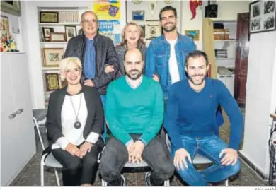  ?? JESÚS MARÍN ?? Algunos de los miembros del jurado de la cantera ayer en un acto celebrado en el Aula de Cultura del Carnaval.