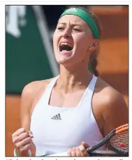  ?? (Photos AFP) ?? Mladenovic va jouer le premier quart de sa carrière sur la terre battue parisienne.