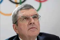  ?? Foto: AFP ?? Ioc-präsident Thomas Bach will keine Olympische­n Spiele ohne Zuschauer.