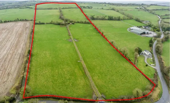  ??  ?? Opportunit­y: The property at Kilkennybe­g is ideal for a farmer’s son or daughter looking to build a house