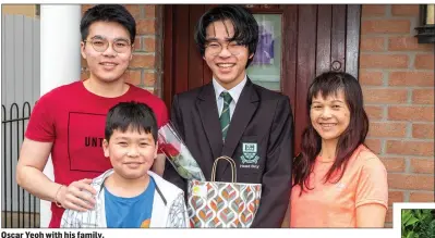  ??  ?? Oscar Yeoh with his family.