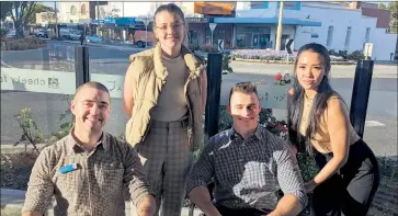  ?? Picture: MICHAEL SCALZO ?? REGIONAL EXPERIENCE: Deakin University medical students, from left, Gabriel Hicks, Portia Lee, Nicolas Cicci and Suzzie Tsao, have arrived in Horsham for a 12-month clinical placement with Lister House Medical Clinic.