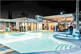  ?? DAVID E. LEE/PALM SPRINGS CVB ?? Frank Sinatra’s Palm Springs home is open for tours during Modernism Week.