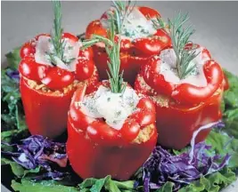  ?? SUSAN STOCKER /SUN SENTINEL ?? Stuffed peppers from Doris Italian Market and Bakery are versatile and easy to prepare.