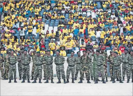  ??  ?? Guarding against all eventualit­ies: The ANC’s constituti­on allows for special conference­s to be called.
Photo: Madelene Cronjé