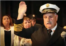  ?? Submitted photo ?? New Harrisvill­e Fire Department Chief Michael E. Gingell