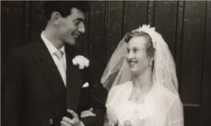  ??  ?? ‘One evening my grandad, sobbing – and coughing, as he’d contracted Covid – called on FaceTime to tell us my nan had passed.’ At their wedding in 1956.