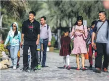  ?? Victor Besa / The National ?? Chinese tourists in the UAE are increasing­ly benefiting from hotels’ awareness of their cultural needs