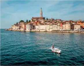  ?? ?? Urban beauty
(this page, clockwise from top) The Venetian influence in Rovinj’s appearance is clear; Trsat Castle overlooks Rijeka; Nin was once a medieval powerhouse; Dubrovnik is an iconic sight along Croatia’s Adriatic coast; kick back on Bol’s white beaches on the island of Brač; Rab is an easy ferry hop from Rijeka