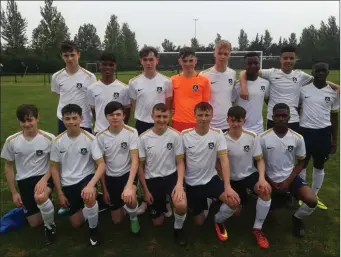  ??  ?? The Drogheda Boys Under-16 team who reached the final of the DDSL’s Neville Cup.