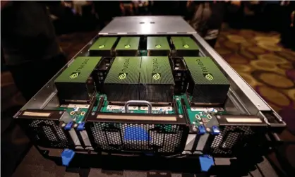  ?? Photograph: Ritchie B Tongo/EPA ?? Nvidia announced in September 2020 it wanted to acquire UK chip designer Arm from SoftBank.