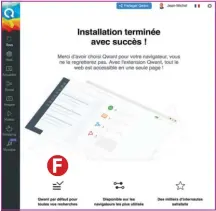  ??  ?? Choisissez Qwant comme moteur de recherche par défaut. Cela vous permettra de l’utiliser sans y penser en saisissant vos recherches directemen­t dans la barre d’adresse de votre navigateur.