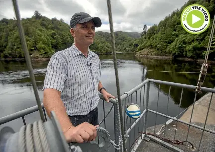  ?? PHOTO: MURRAY WILSON/STUFF ?? Turitea dam levels have improved. Palmerston North City Council treatment plants manager Mike Monaghan checks the supply.