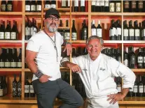  ?? Steve Gonzales / Staff photograph­er ?? Ibiza co-owners Grant Cooper, left, and chef Charles Clark plan to close the restaurant in February 2020.